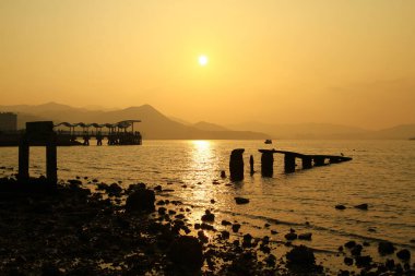 10 April 2011 the collapse of pier at Wu Kai Sha , hk