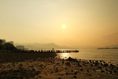 10 April 2011 the pier, the landscape of Wu Kai Sha, hk