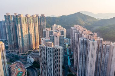 2022 May 5 View of Hong Kong buildings at Tseung Kwan O