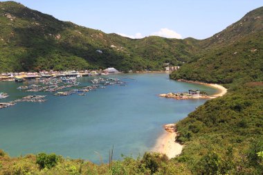 10 Mayıs 2011 geleneksel balık köyü, Pichic Körfezi, Hong Kong