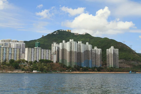 2011年5月10日鸭洲及香港仔的海岸线 — 图库照片