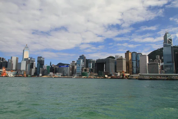 2011年5月10日香港ビクトリア港 香港のスカイライン — ストック写真