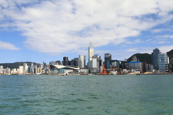 Mayo 2011 Hong Kong Victoria Harbor Skyline Hong Kong — Foto de Stock