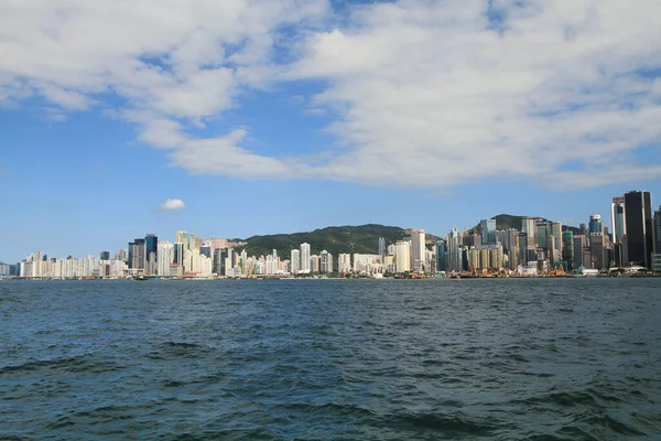 Maj 2011 Hong Kong Victoria Hamn Skyline Hongkong — Stockfoto