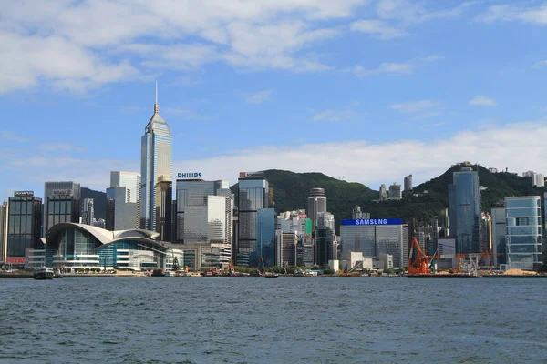 Μαΐου 2011 Hong Kong Victoria Λιμάνι Skyline Του Χονγκ Κονγκ — Φωτογραφία Αρχείου