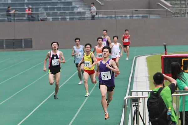 Corridore Pista Campo Sportivo Tseung Kwan Maggio 2011 — Foto Stock