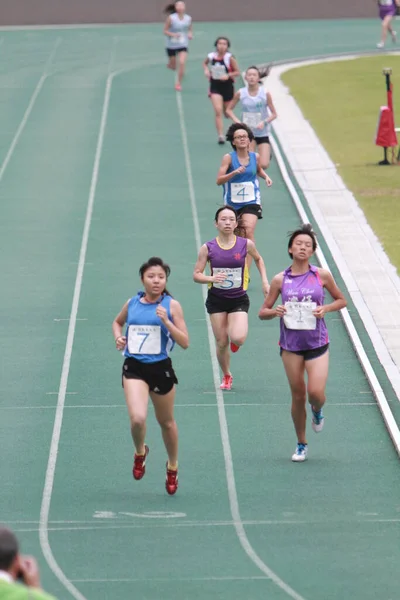 Löparen Rätt Spår Tseung Kwan Sports Ground Maj 2011 — Stockfoto