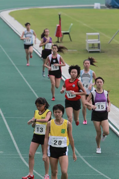Corredor Pista Tseung Kwan Sports Ground Maio 2011 — Fotografia de Stock