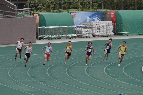 Maio 2011 Corredor Pista Tseung Kwan Sports Ground — Fotografia de Stock