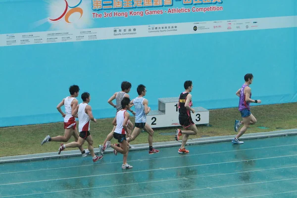 Corredor Pista Tseung Kwan Sports Ground Mayo 2011 — Foto de Stock