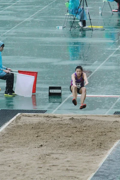 Maj 2011 Löparen Rätt Spår Vid Tseung Kwan Sports Ground — Stockfoto