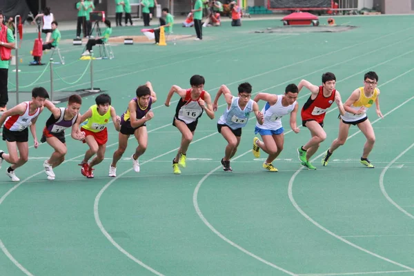 Maio 2011 Corredor Pista Tseung Kwan Sports Ground — Fotografia de Stock