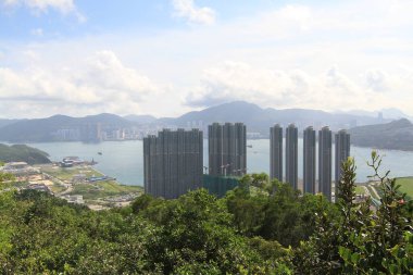 25 Haziran 2011 Yüksek hurda zirve yürüyüşü manzarası, Hong Kong 