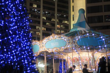 30 Aralık 2011 Hong Kong Caddesi 'ndeki Noel süslemesi.