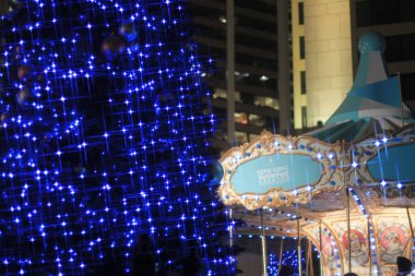 30 Aralık 2011 Hong Kong Caddesi 'ndeki Noel süslemesi.