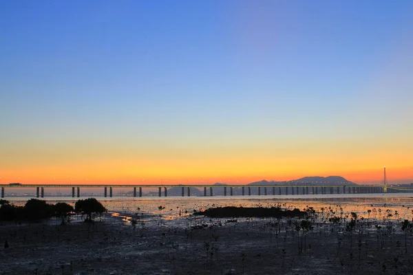 July 2011 Sunset Chung Pak Nai Sha Kong Village — Stock Photo, Image