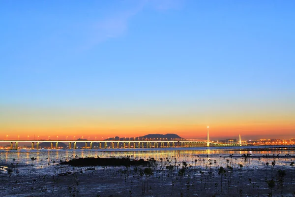 July 2011 Sunset Chung Pak Nai Sha Kong Village — Stock Photo, Image