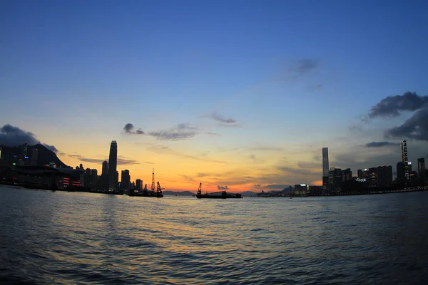 Aug 2011 Victoria Harbour Wai Chai Central Hong Kong — Stock Photo, Image