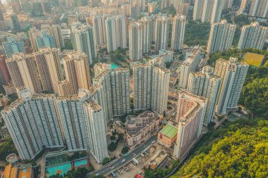 9 Mayıs 2022. Lam Tin, Hong Kong yerleşim bölgesi.