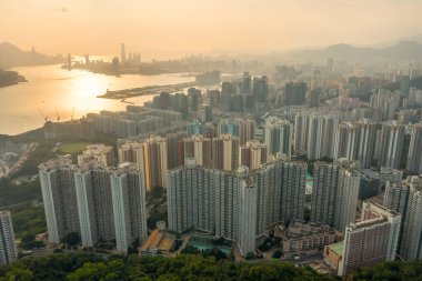 9 Mayıs 2022. Lam Tin, Hong Kong yerleşim bölgesi.