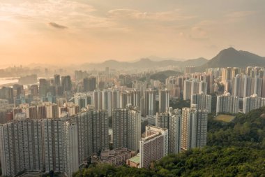 9 Mayıs 2022. Lam Tin, Hong Kong yerleşim bölgesi.