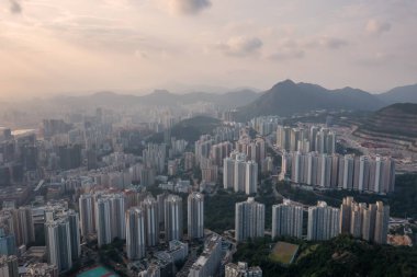 9 Mayıs 2022 Siyah tepe manzaralı Kowloon tarafından