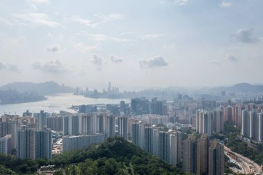 9 Mayıs 2022 Siyah tepe manzaralı Kowloon tarafından