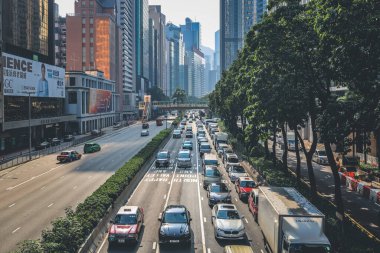 23 Eylül, 2022. Hong Kong Gloucester Yolu gündüz görünümü.