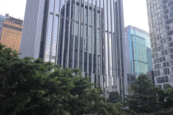 2022 Septiembre Moderno Edificio Paisaje Edificio Oficinas Hong Kong —  Fotos de Stock