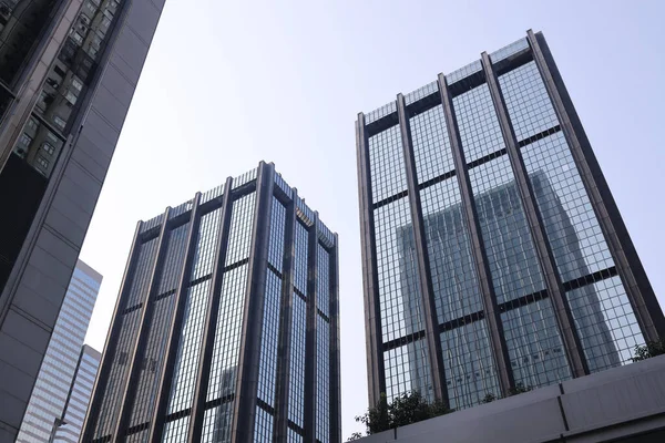 2022 Septiembre Moderno Edificio Paisaje Edificio Oficinas Hong Kong —  Fotos de Stock