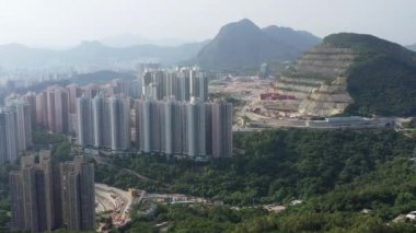 7 Mayıs 2022 Kowloon yarımadasındaki doğu Kowloon şehri.