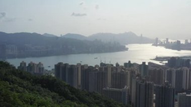7 Mayıs 2022 Kowloon yarımadasındaki doğu Kowloon şehri.