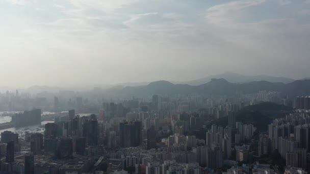 Maio 2022 Paisagem Urbana Kwun Tong Península Kowloon — Vídeo de Stock