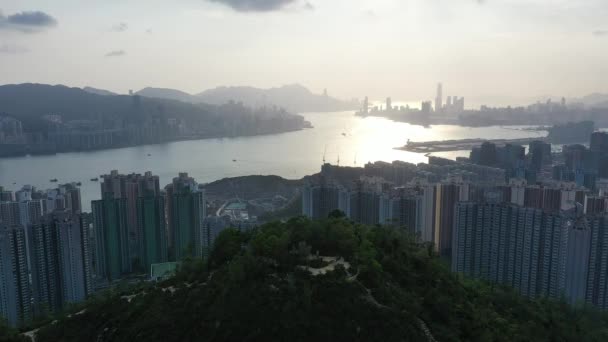 Maio 2022 Paisagem Urbana Lam Tin Península Kowloon — Vídeo de Stock