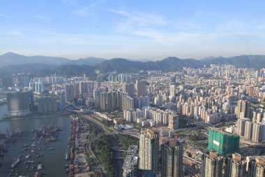 14 Ağustos 2011. New Yau Ma Tei Tayfun Sığınağı 'nın yakın çekimi.