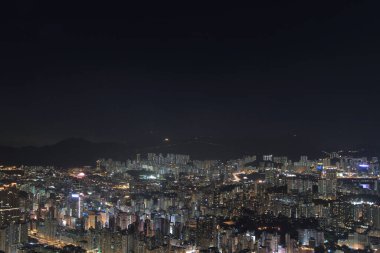 14 Ağustos 2011 Kowloon ilçesinin şehir manzarası, hk