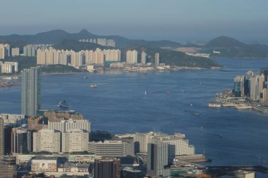 14 Ağustos 2011 Victoria Limanı, Hong Kong manzarası