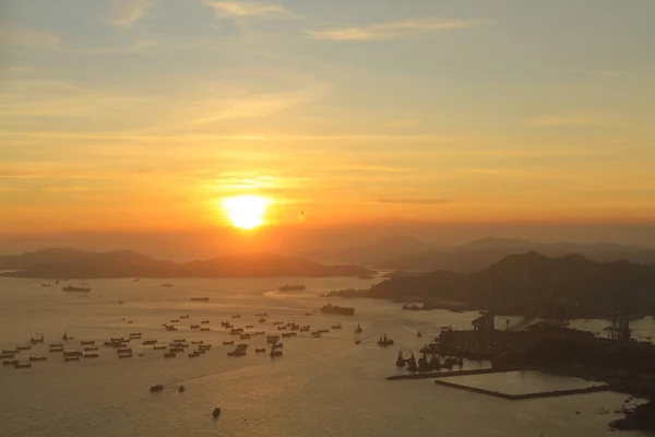 Aug 2011 Hong Kong Stonecutters Bridge Förbinder Stonecutters Island — Stockfoto