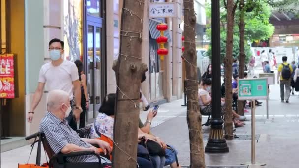 Вересня 2022 Lee Tung Avenue Lee Tung Street Гонконг — стокове відео