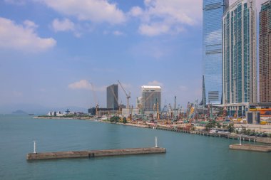 26 Eylül 2022 Batı Kowloon 'da yapım aşamasında.