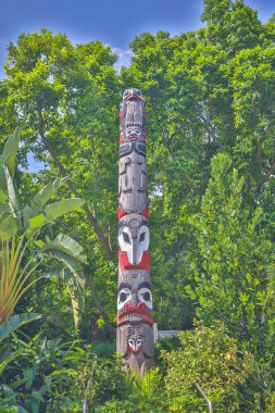 26 Eylül 2022 Kwoloon parkındaki Hint totemi, hk