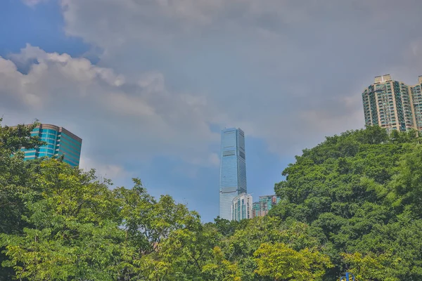 Setembro 2022 Edifícios Betão Tsim Sha Tsui Kowloon Park — Fotografia de Stock