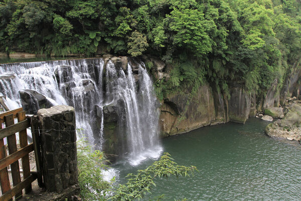 18 April 2011 the landscape of Shifen Waterfall in Pingxi, Taiwan