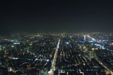 19 Nisan 2011 Tayvan. Finansal bölge ve akıllı kentlerdeki iş merkezleri.