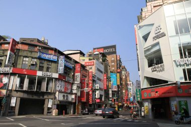 19 Nisan 2011 Ximending Bölgesi, Taipei sokak manzarası