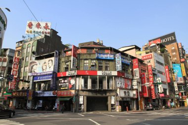 19 Nisan 2011 Ximending Bölgesi, Taipei sokak manzarası