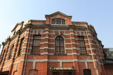 19 Nisan 2011 Ximen Bölgesi, Taipei 'de bir Kızıl Ev Tiyatrosu.