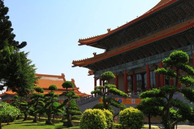 20 Nisan 2011 Chiang Kai-Shek Anma Salonu güneşli bir günde, Özgürlük Meydanı, Taipei, Tayvan.