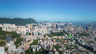 3 Mayıs 2022 Doğu Kowloon, Hong Kong yerleşim bölgesi.