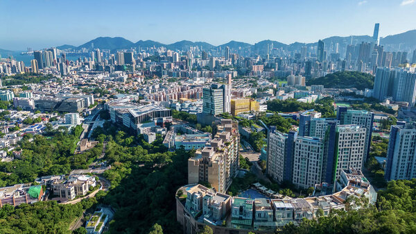 3 May 2022 cityscape of Kowloon Tong, residential district of HK